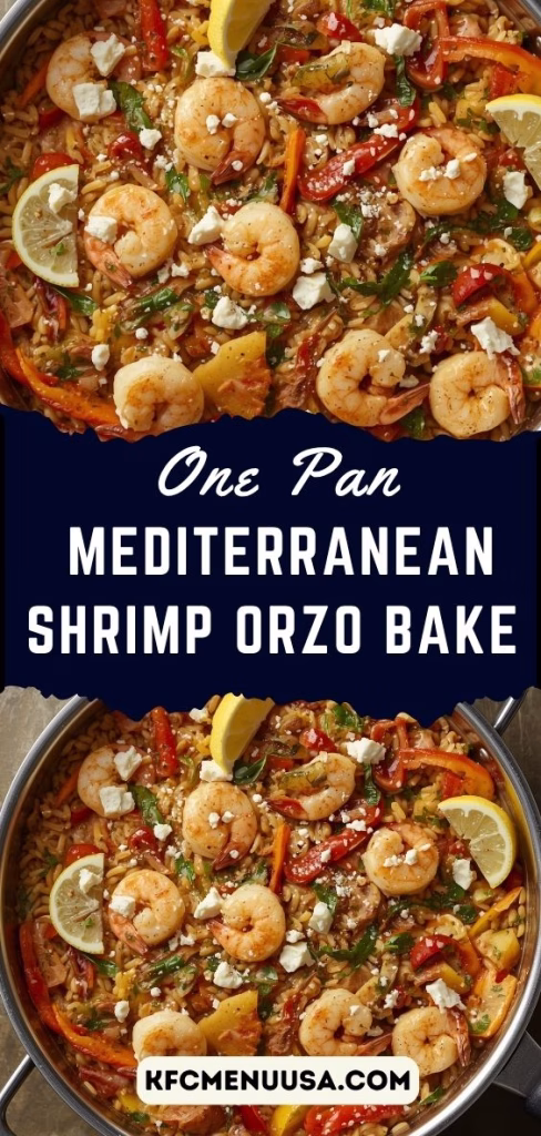 One-Pan Mediterranean Shrimp Orzo Bake Recipe