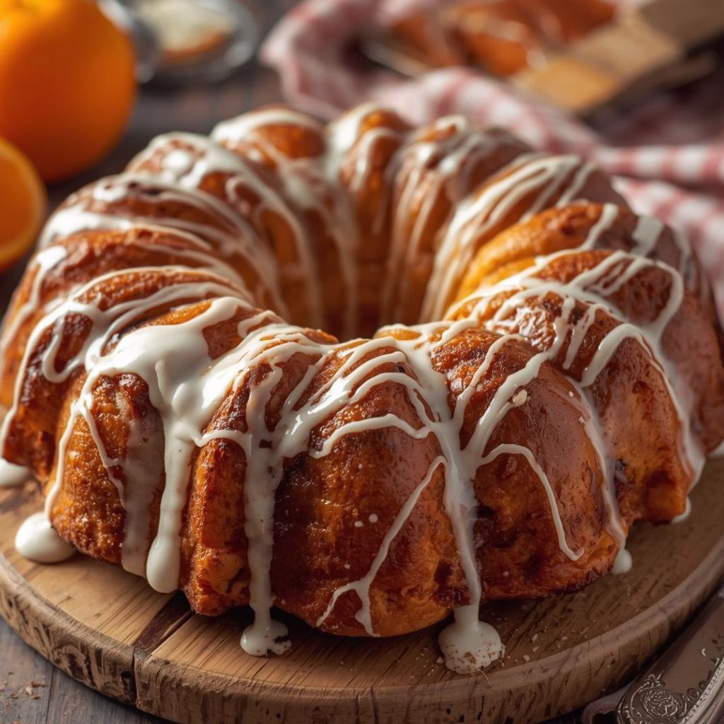 Orange Cinnamon Sweet Roll Monkey Bread Recipe