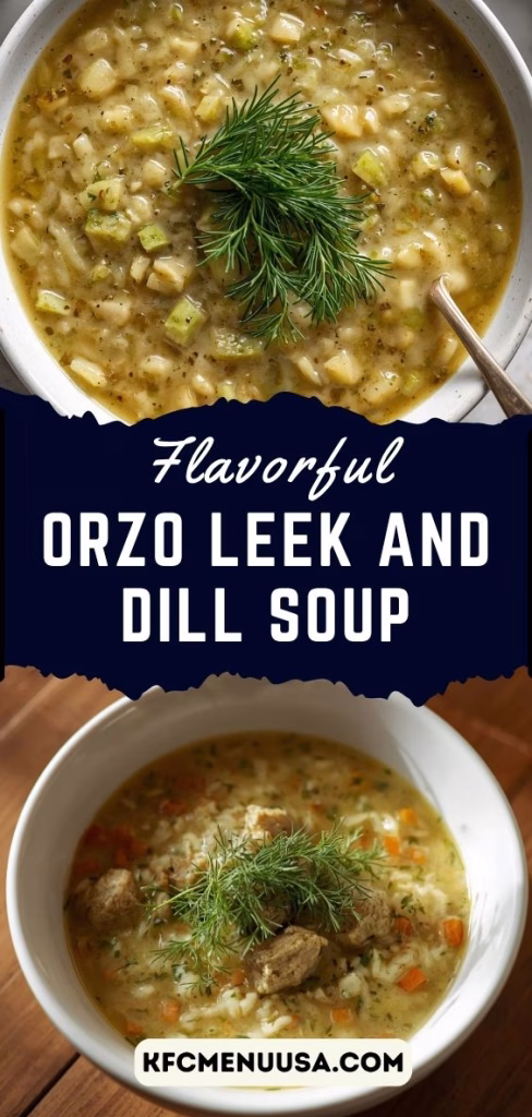  Orzo Leek & Dill Soup Recipe