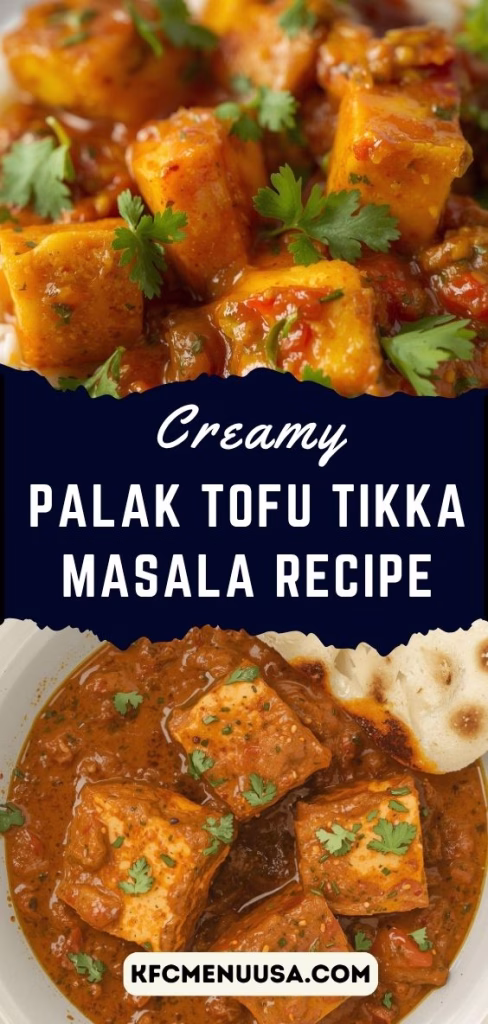 Palak Tofu Tikka Masala Recipe