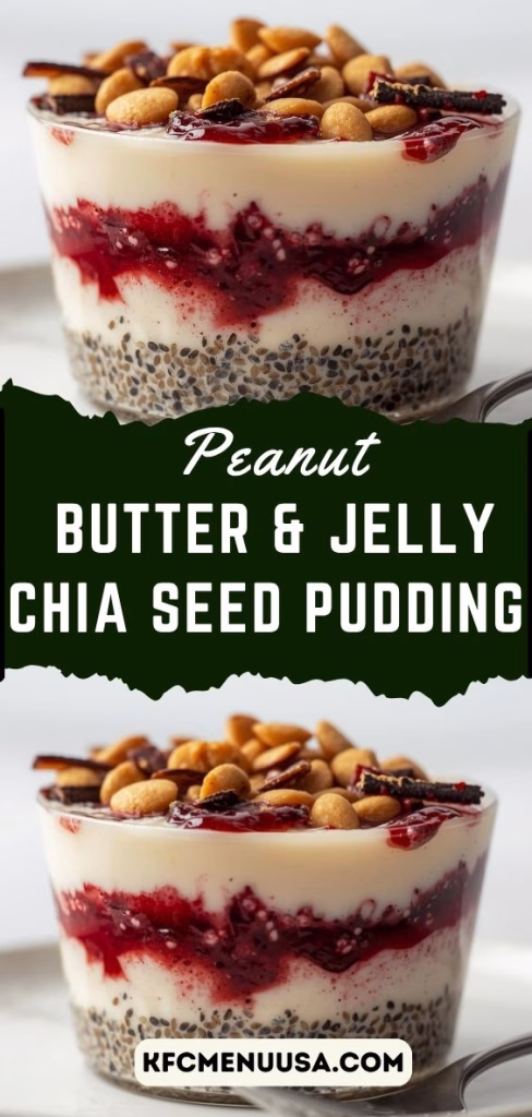 Peanut Butter & Jelly Chia Seed Pudding Recipe 
