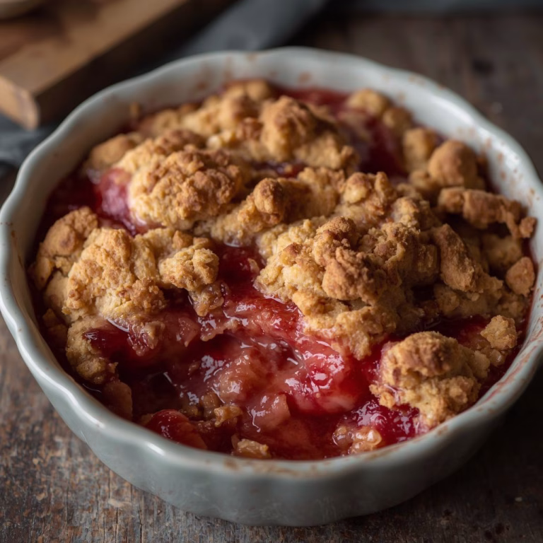 Peanut Butter & Strawberry Jam Cobbler Recipe