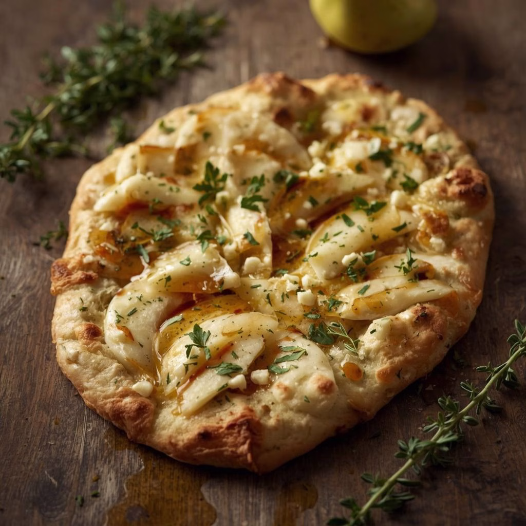 Pear And Gorgonzola Flatbread Recipe