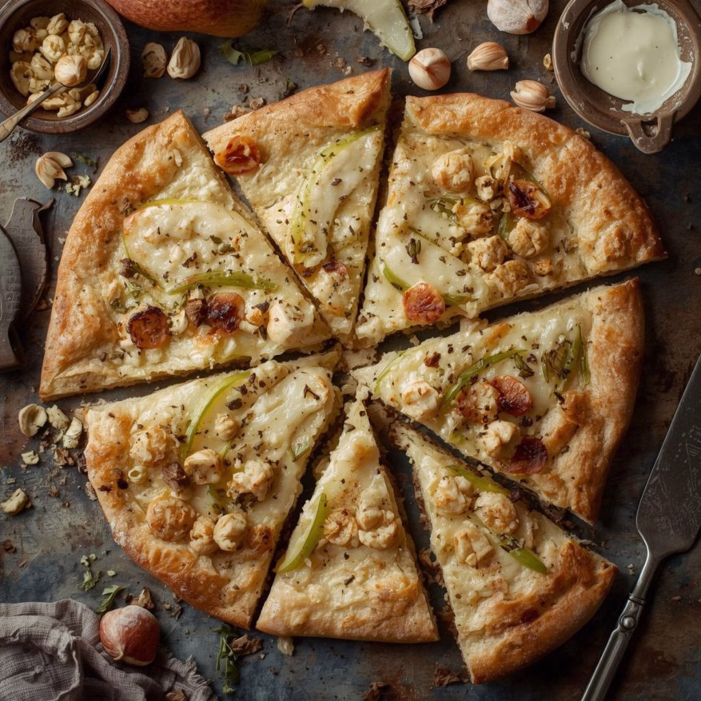 Pear And Gorgonzola Flatbread Recipe