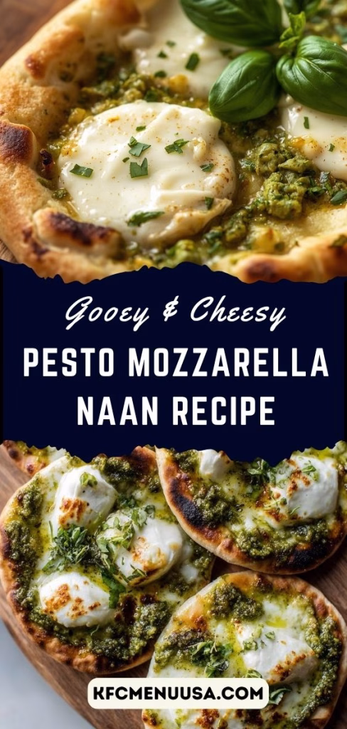 Pesto Mozzarella Naan Recipe