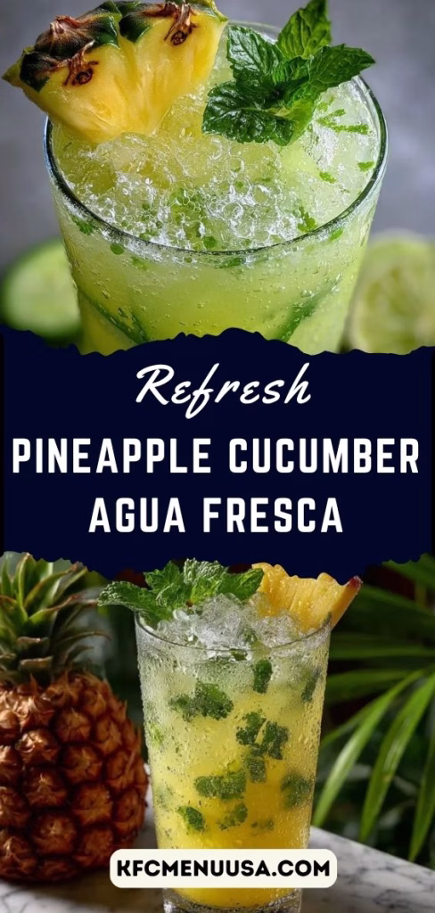 Pineapple Cucumber Agua Fresca Recipe