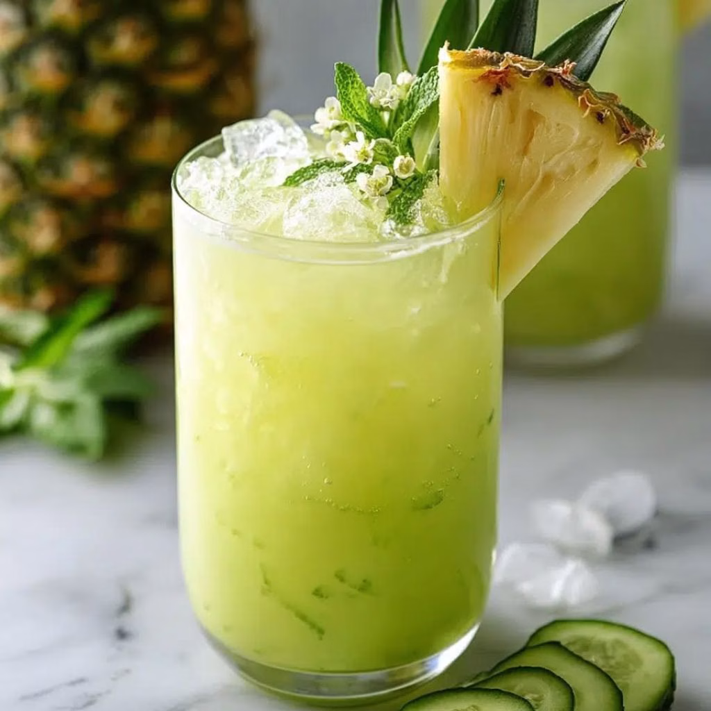 Pineapple Cucumber Agua Fresca Recipe