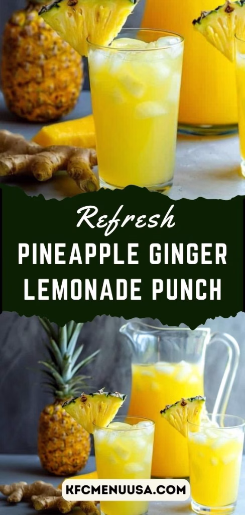 Pineapple Ginger Lemonade Punch Recipe