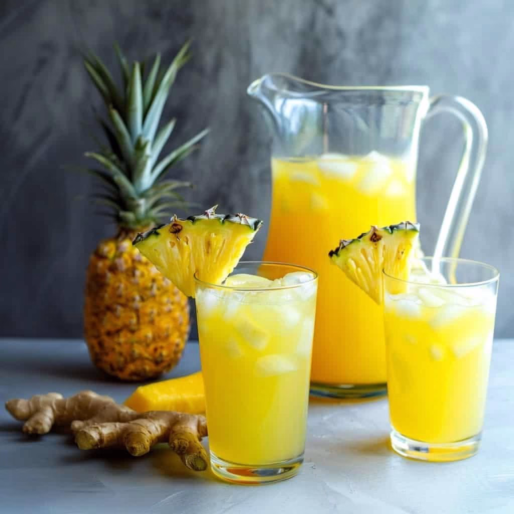 Pineapple Ginger Lemonade Punch Recipe