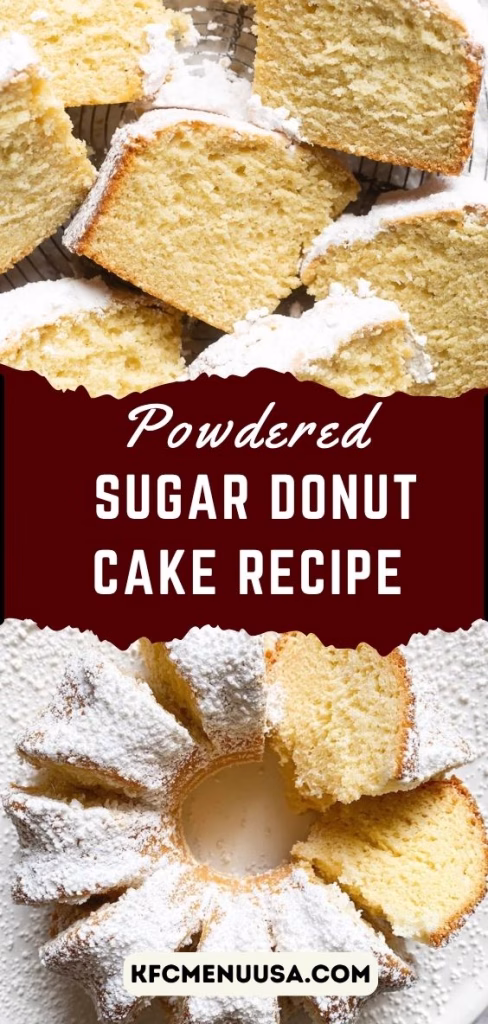 Powdered Sugar Donut Cake Recipe
