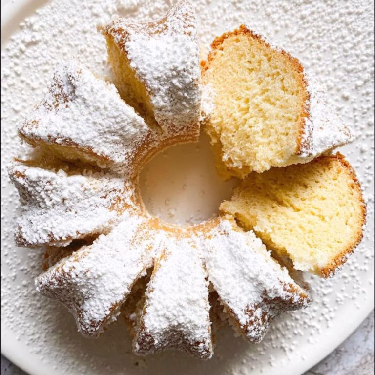 Powdered Sugar Donut Cake Recipe