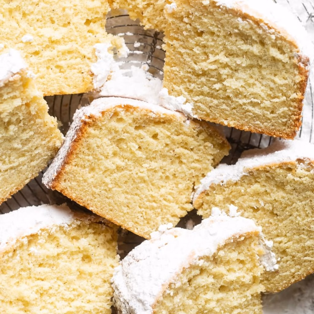 Powdered Sugar Donut Cake Recipe