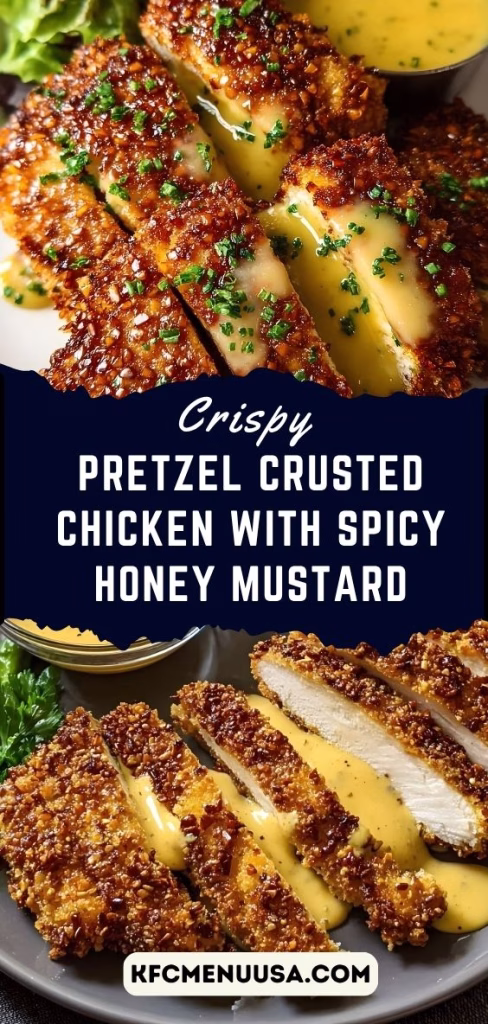 Pretzel Crusted Chicken with Spicy Honey Mustard Recipe