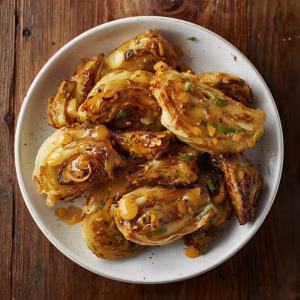 Roasted Cabbage with Amazing Onion Dijon Sauce Recipe