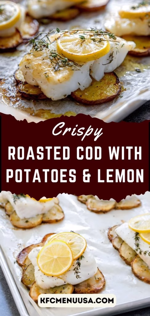 Roasted Cod with Potatoes and Lemon Recipe