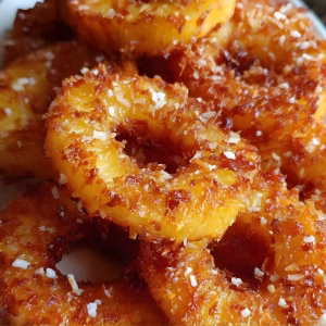 Rum-Soaked Fried Pineapple Recipe