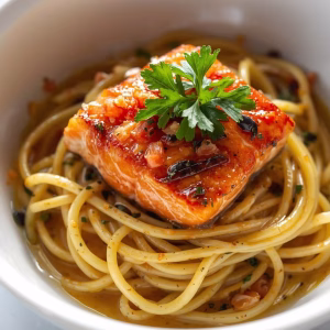 Salmon Linguine With Chilli Oil Recipe