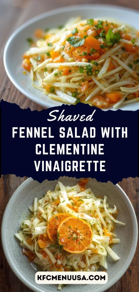 Shaved Fennel Salad with Clementine Vinaigrette Recipe