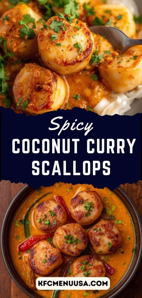 Spicy Coconut Curry Scallops Recipe