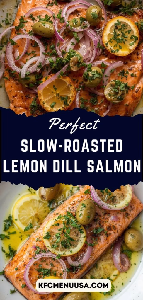 Slow-Roasted Lemon Dill Salmon Recipe
