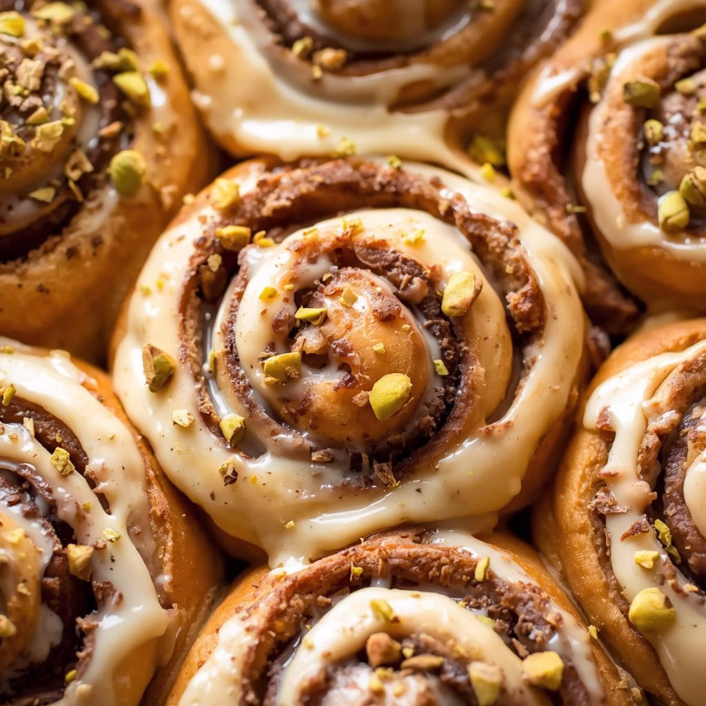 Small Batch Pistachio Cream Cinnamon Rolls Recipe