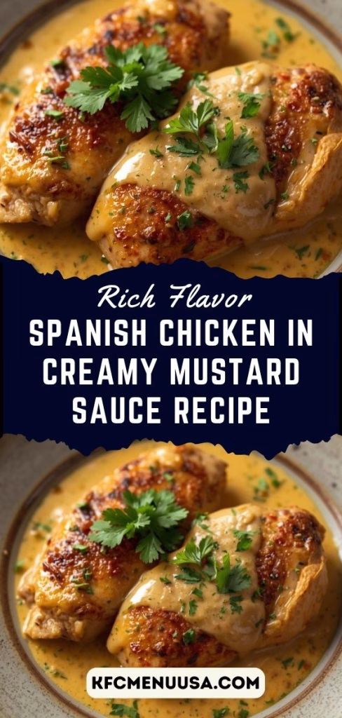 Spanish Chicken in Creamy Mustard Sauce Recipe