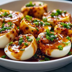 Spicy Chili Garlic Deviled Eggs Recipe