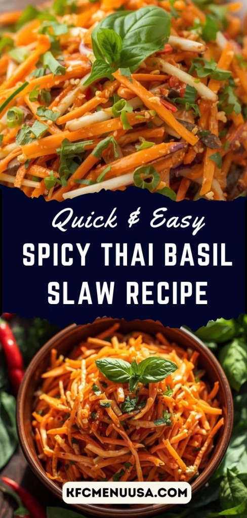 Spicy Thai Basil Slaw Recipe