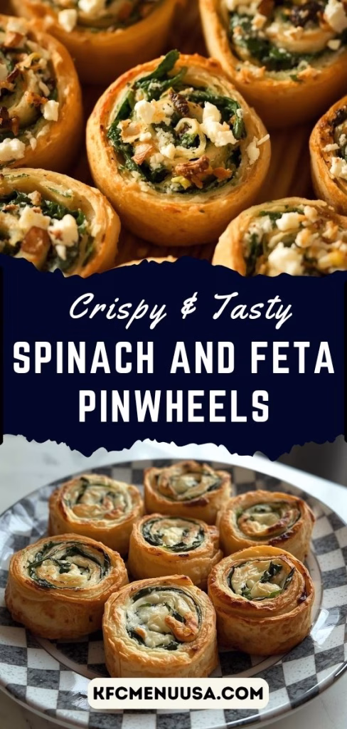 Spinach and Feta Pinwheels Recipe