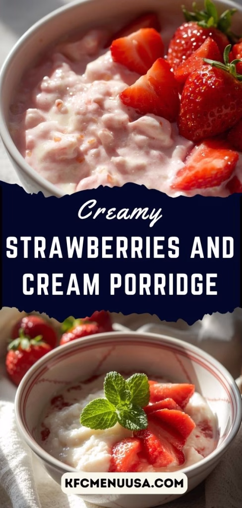 Strawberries & Cream Porridge Recipe 