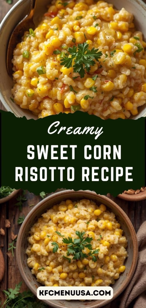 Sweet Corn Risotto Recipe