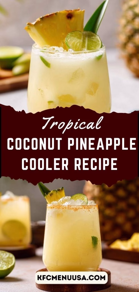Tropical Coconut Pineapple Cooler Recipe