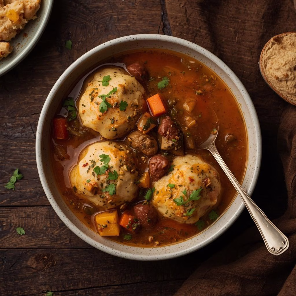Vegan Irish Stew with Savory Herb Dumplings Recipe