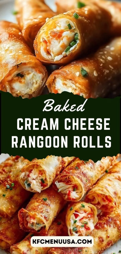 Baked Cream Cheese Rangoon Rolls Recipe