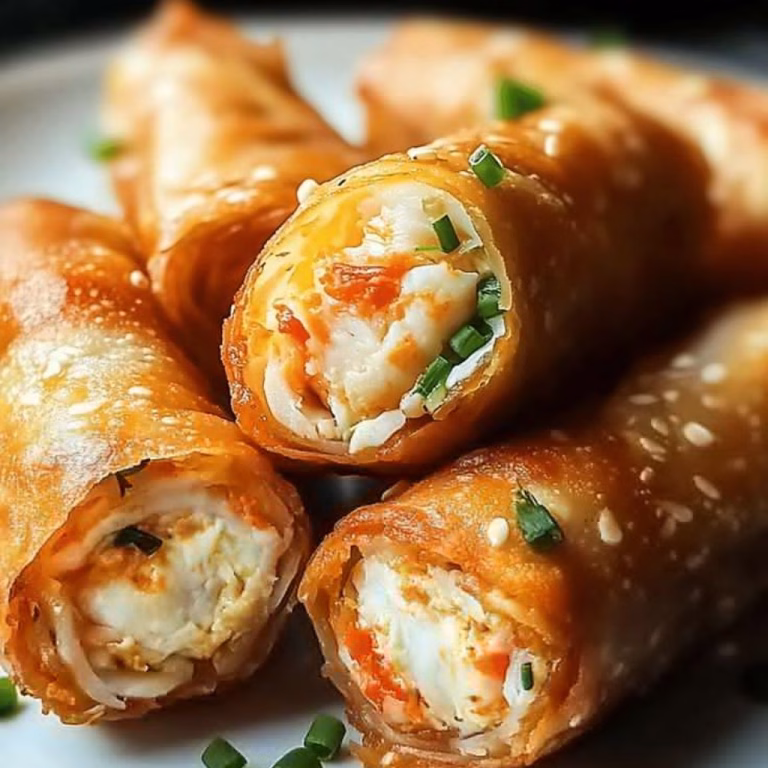 Baked Cream Cheese Rangoon Rolls Recipe