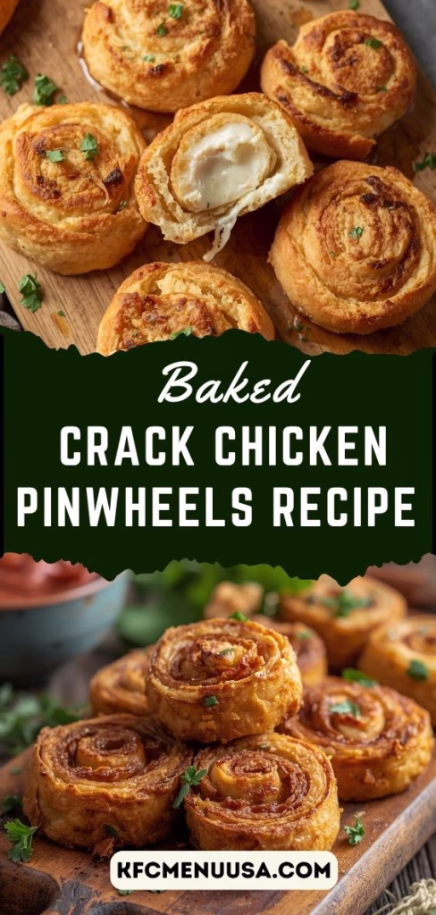 Baked Crack Chicken Pinwheels Recipe