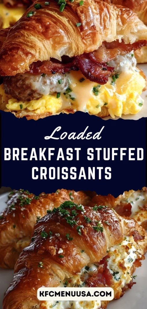 Loaded Breakfast Stuffed Croissants Recipe