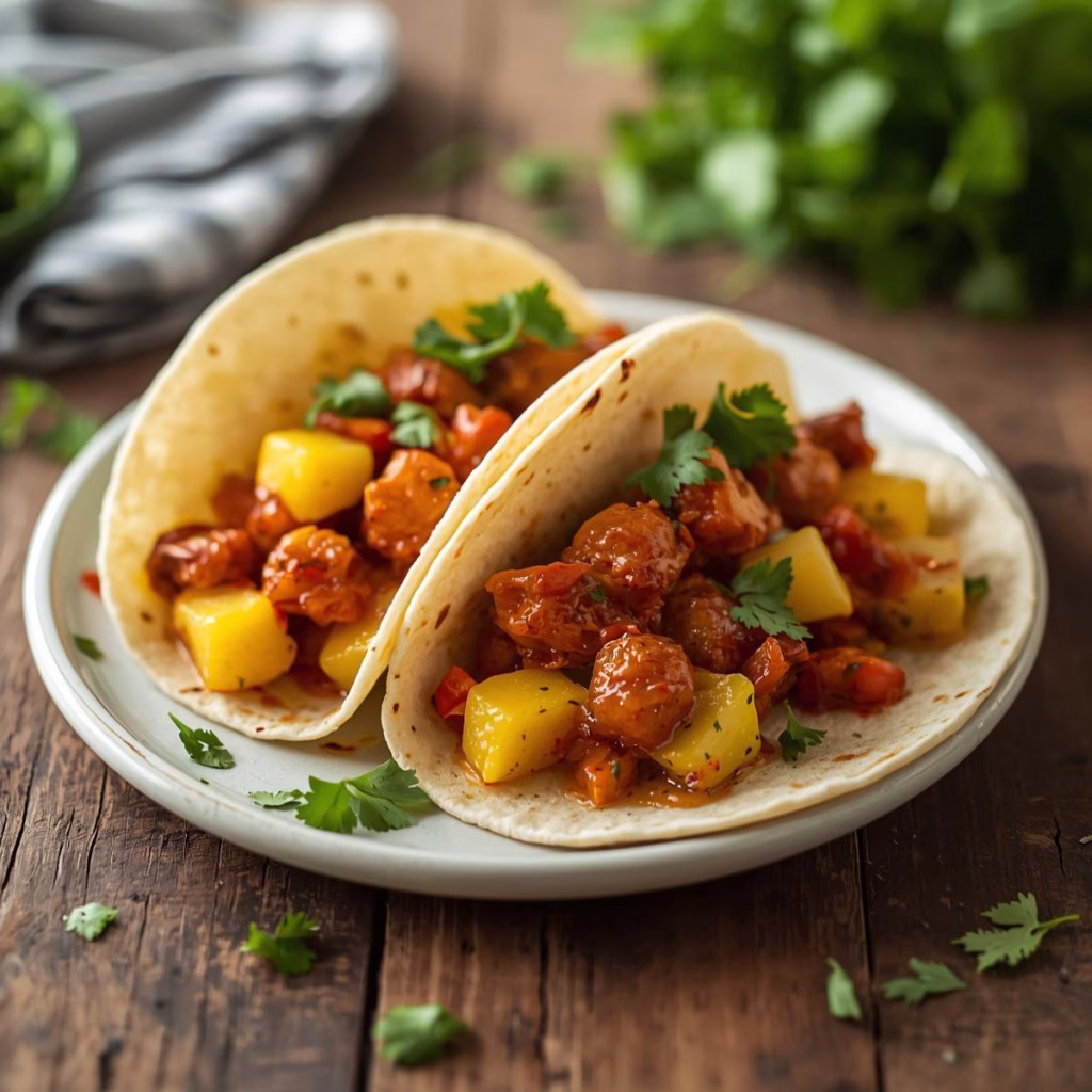 Chipotle Pineapple Chicken Tacos Recipe