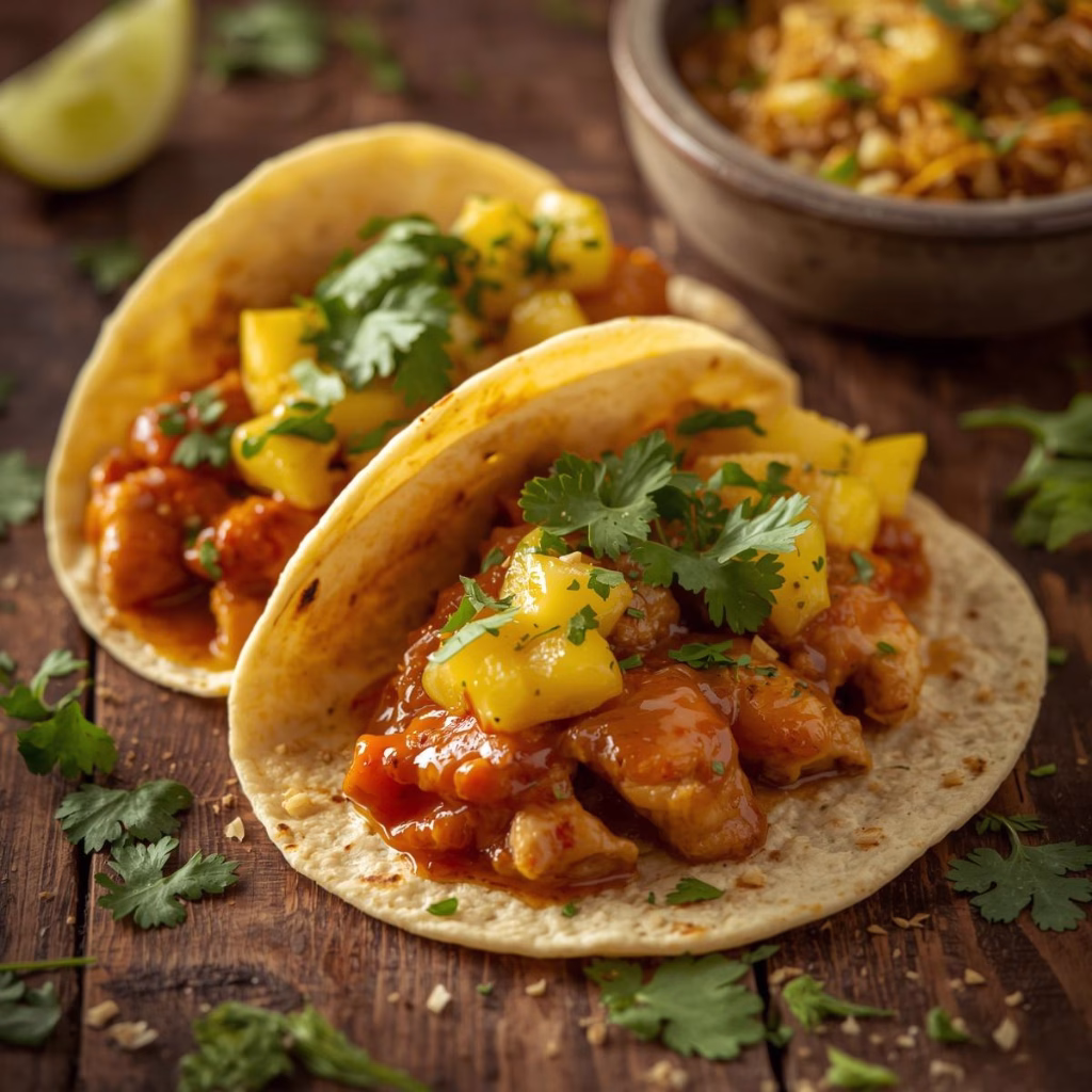 Chipotle Pineapple Chicken Tacos Recipe