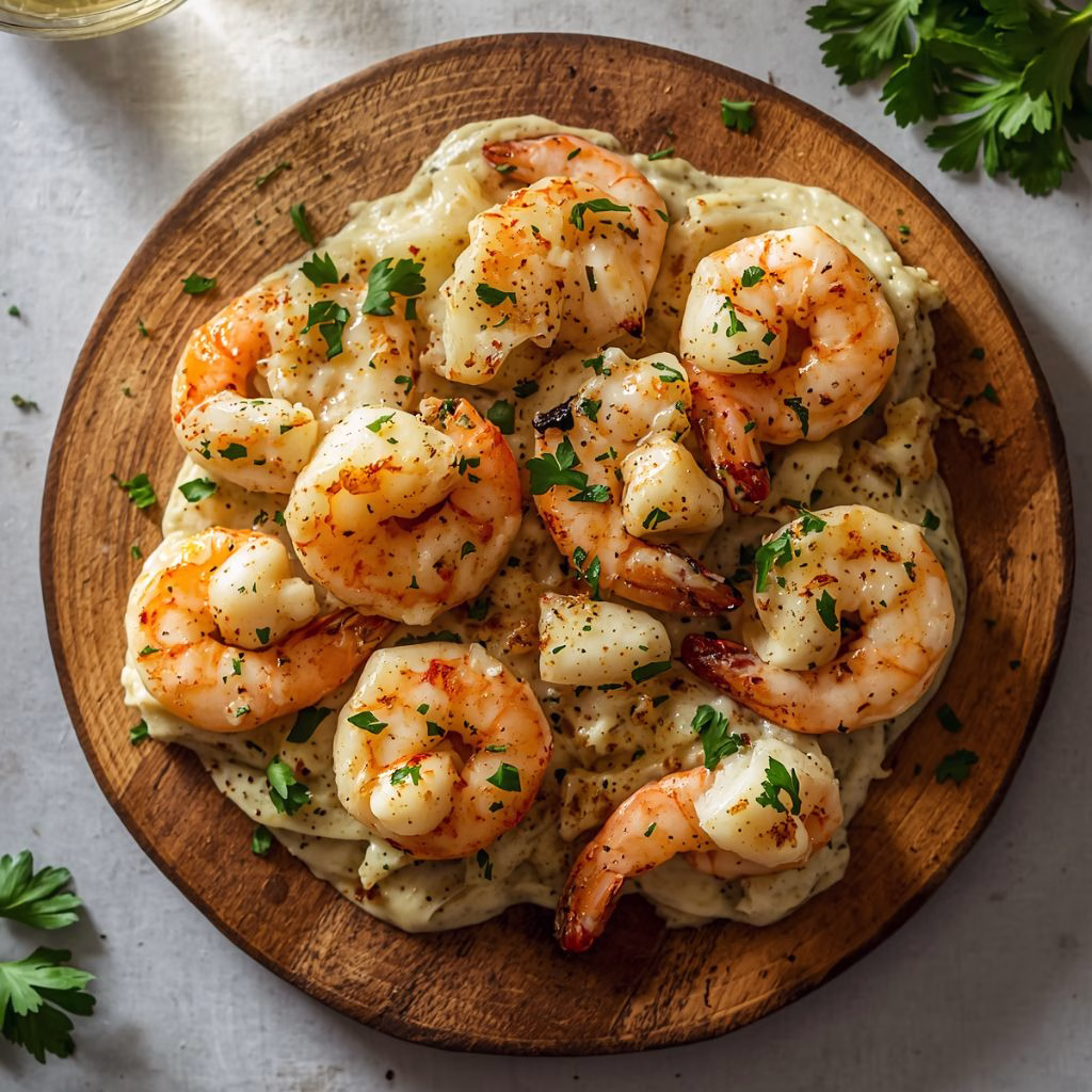 Creamy Garlic Parmesan Shrimp Recipe