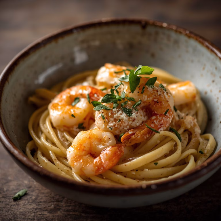 Creamy Garlic Parmesan Shrimp Recipe