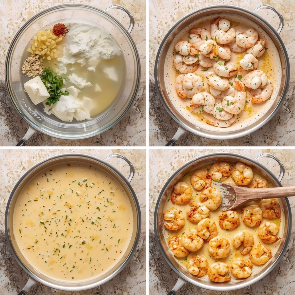 Creamy Garlic Parmesan Shrimp Recipe