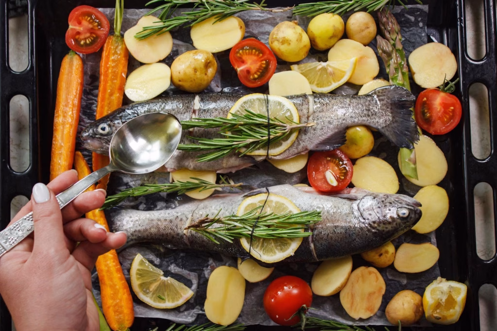 Grilled Sea Bass with Herb Butter Recipe