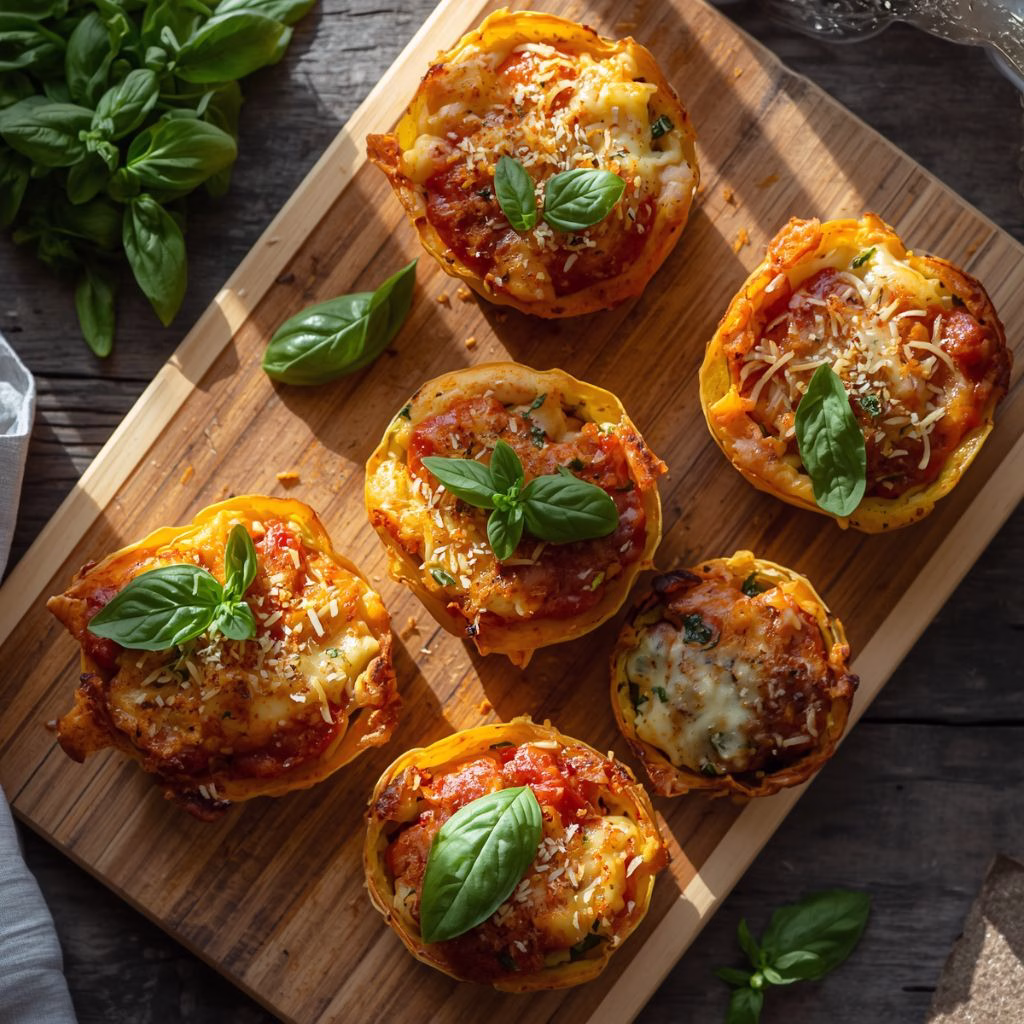 Mini Spaghetti Squash Lasagnas Recipe