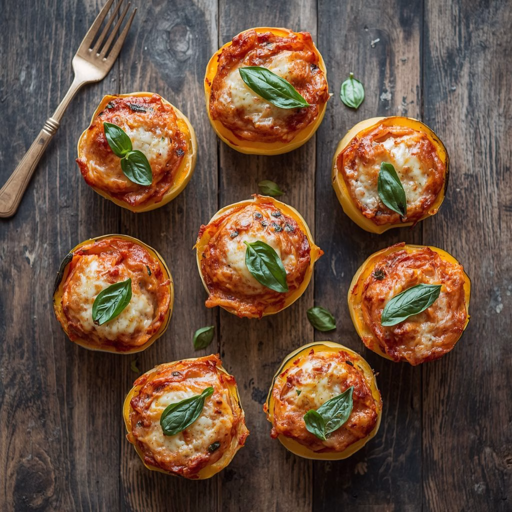 Mini Spaghetti Squash Lasagnas Recipe