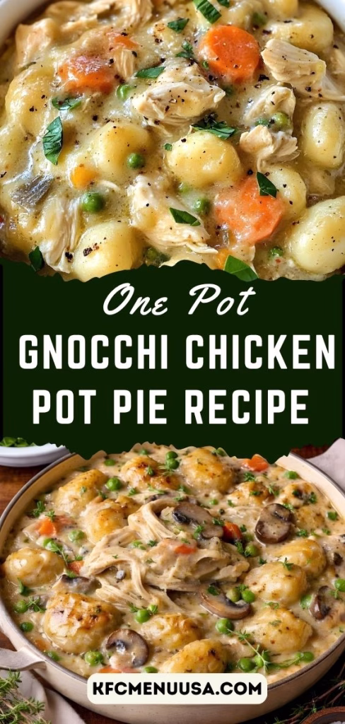 One Pot Gnocchi Chicken Pot Pie Recipe