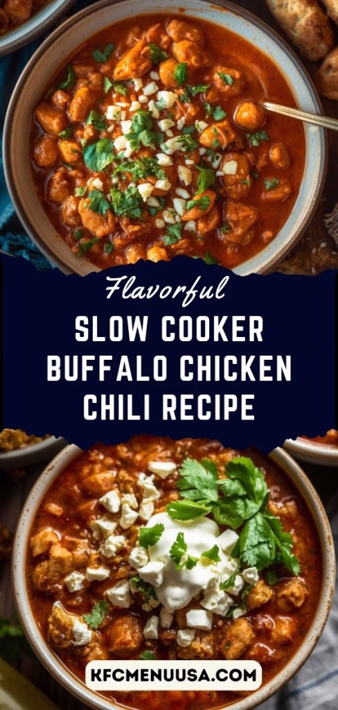 Slow Cooker Buffalo Chicken Chili Recipe