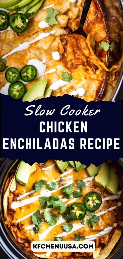 Slow Cooker Chicken Enchiladas Recipe