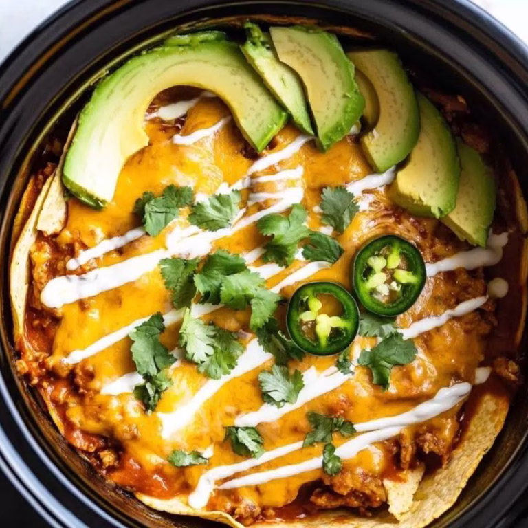 Slow Cooker Chicken Enchiladas Recipe