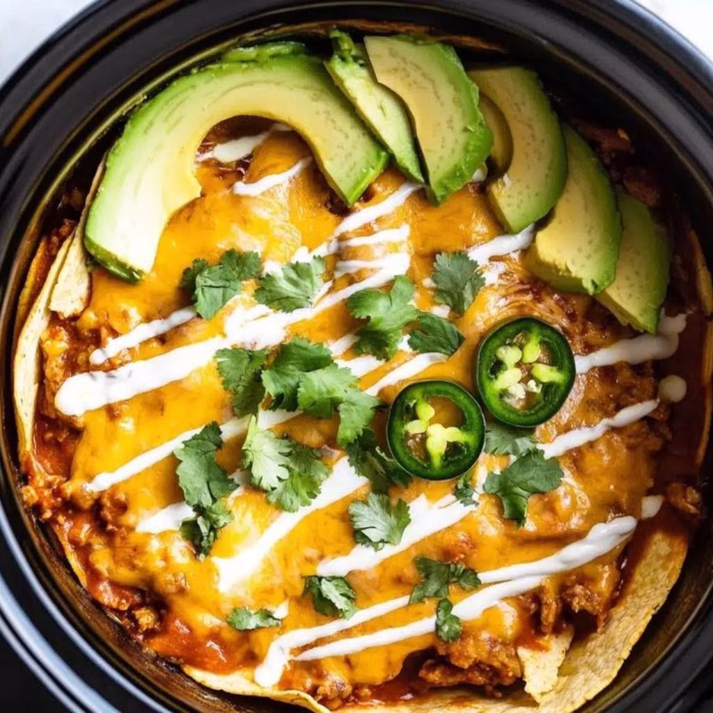 Slow Cooker Chicken Enchiladas Recipe